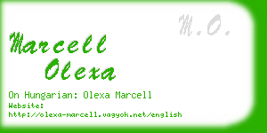 marcell olexa business card